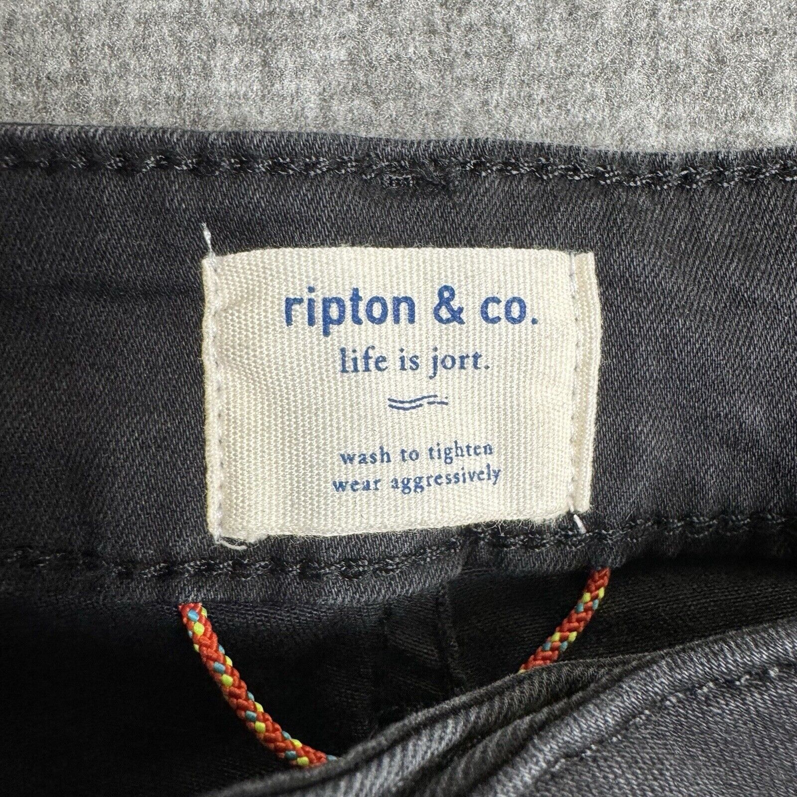 Ripton & Co. Life Is Jort Jean Shorts Mens 31 Black — image 2 of 8